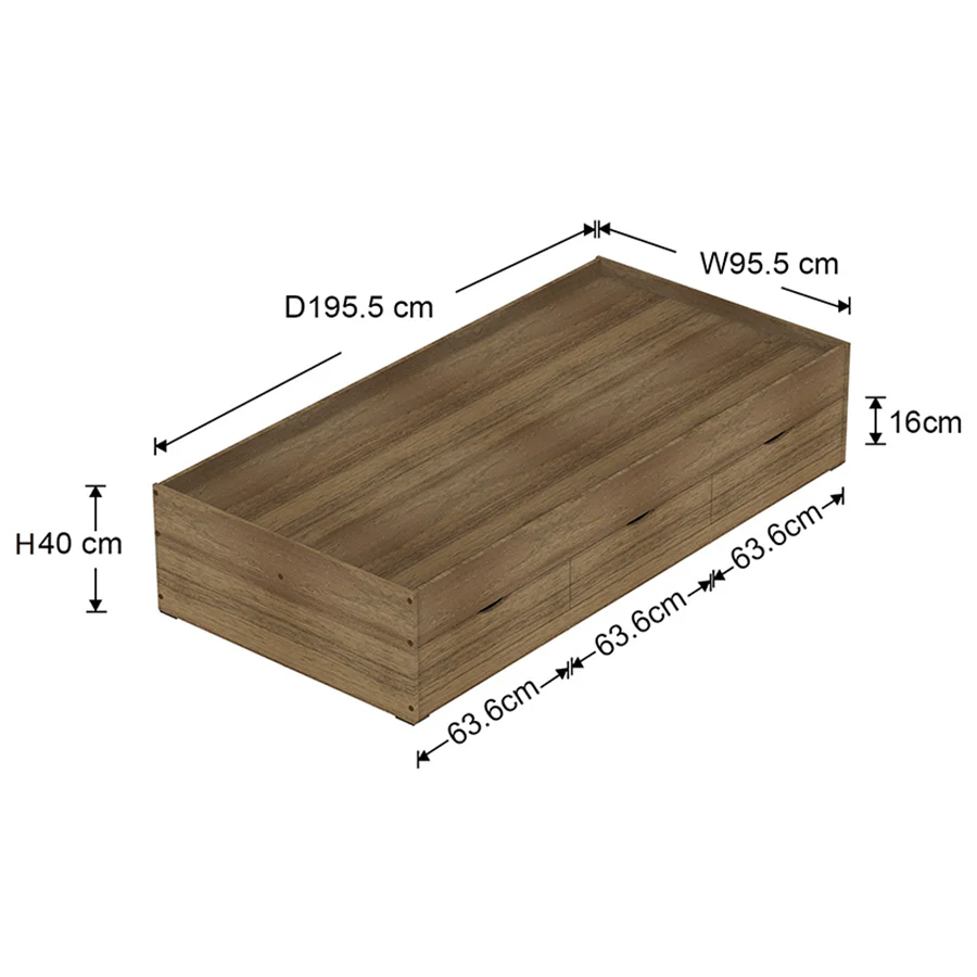 Siesta Walnut with 6 Drawers Bed - Image 35