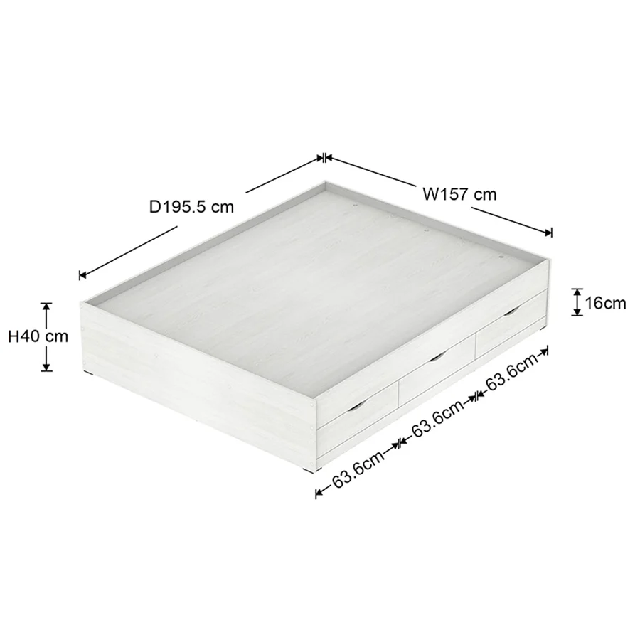 Siesta White with 6 Drawers Bed - Image 10
