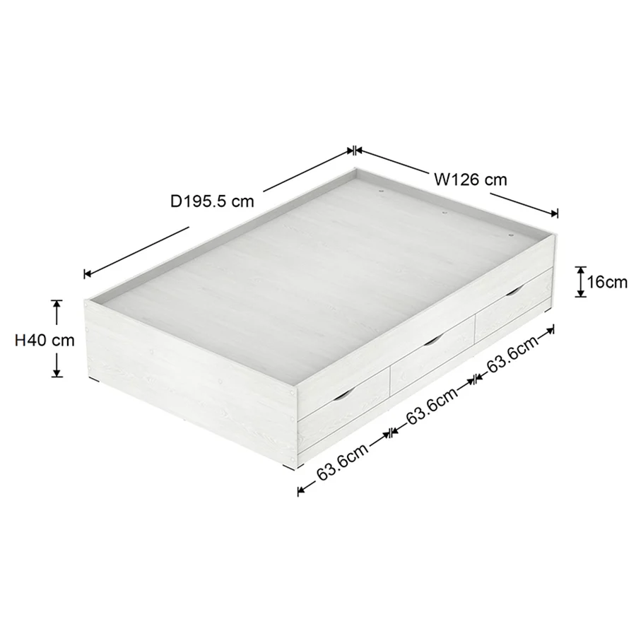 Siesta White with 6 Drawers Bed - Image 28