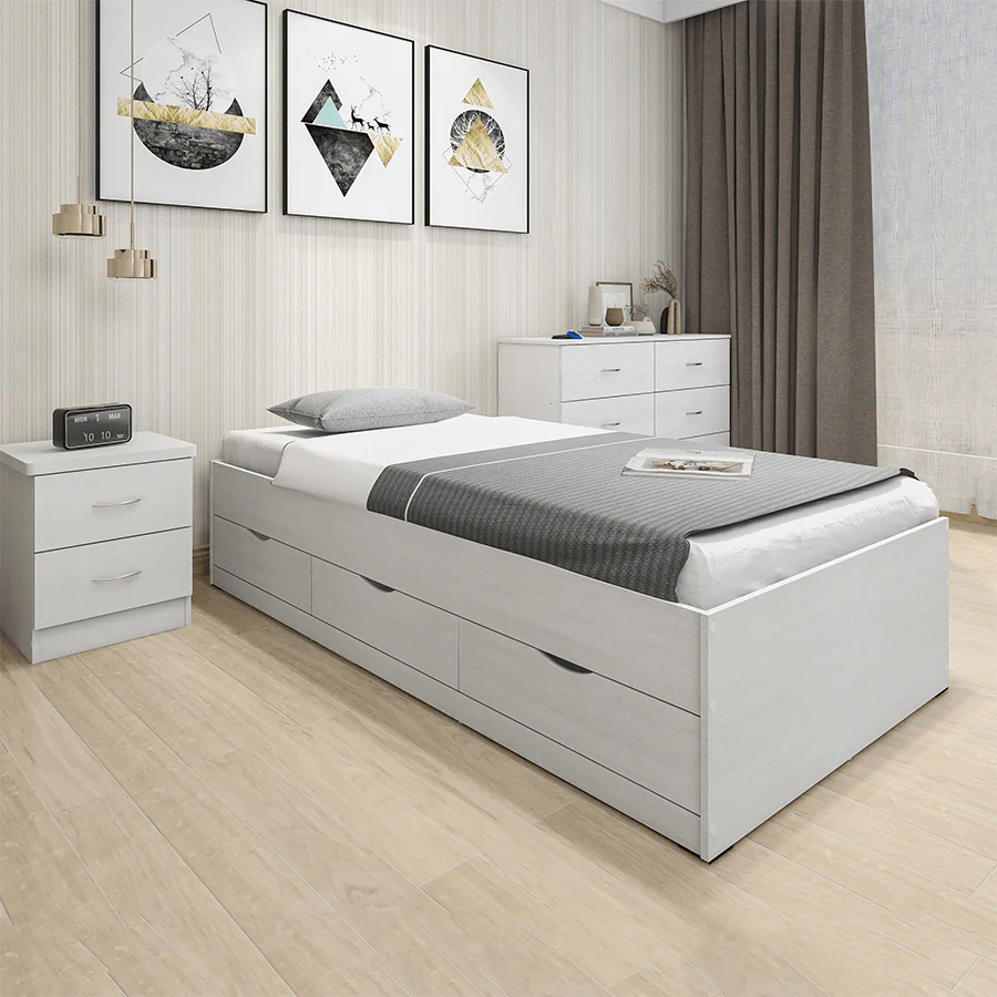 Siesta White with 6 Drawers Bed - Image 30
