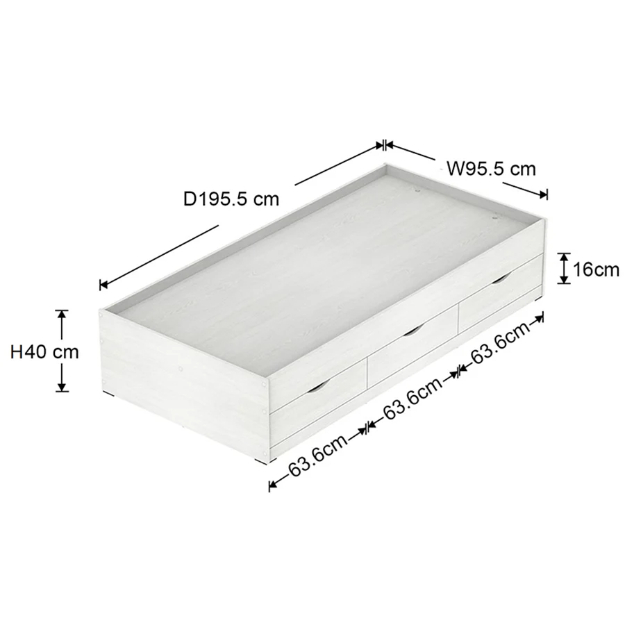 Siesta White with 6 Drawers Bed - Image 37
