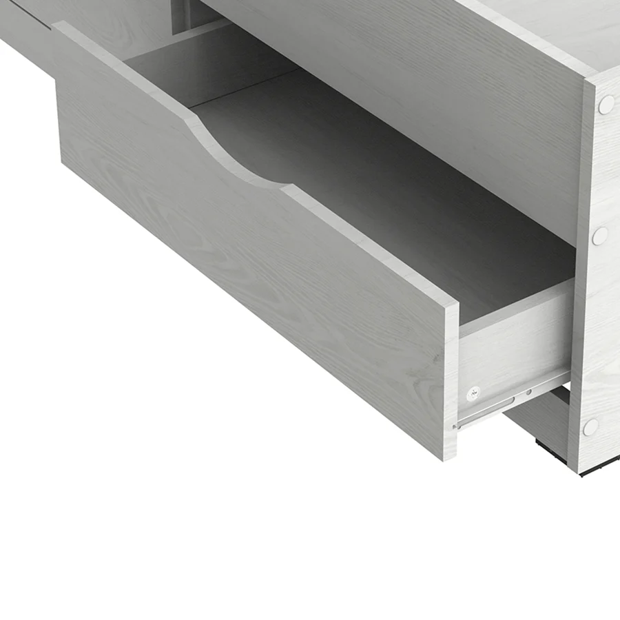 Siesta White with 6 Drawers Bed - Image 7