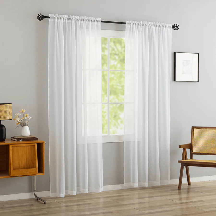Sima Sheer Set of 2 Curtain - Image 2