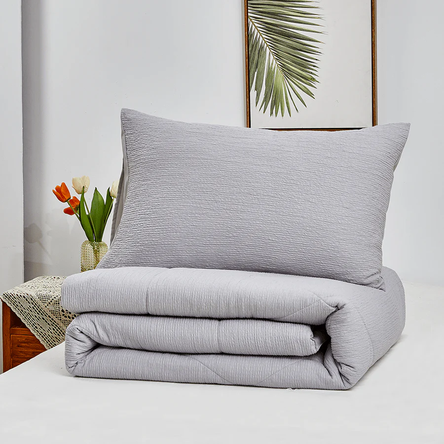 Soft Washed Textured Comforter Set - Image 3