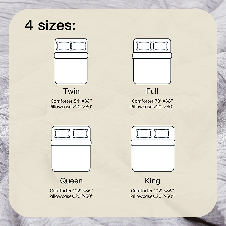 Soft Washed Textured Comforter Set - Image 9