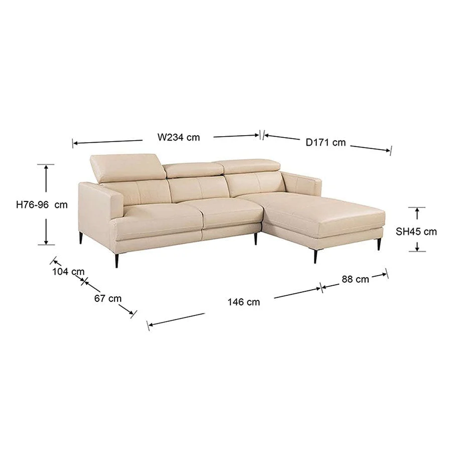 Stark L-shape Modern Sofa - Image 20