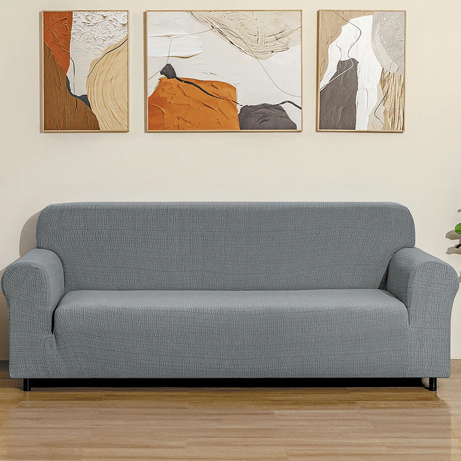 Stretchable Sofa Protector Gray - Image 2