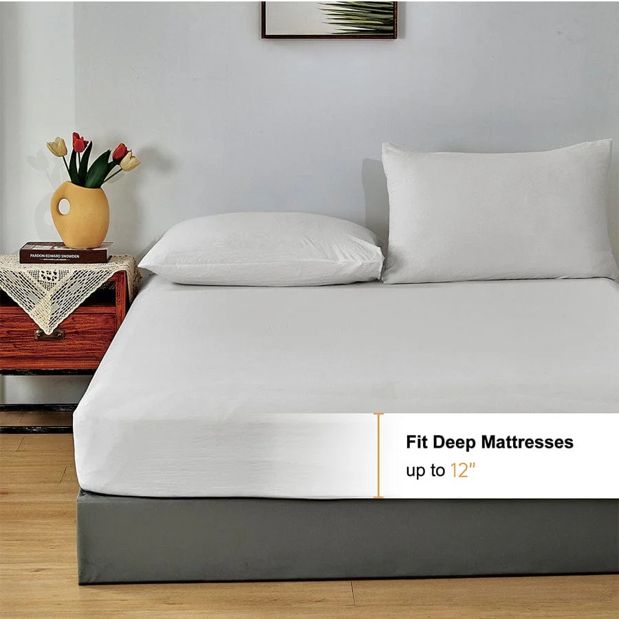 Super Soft Cloud Gray 4pc Sheet Set - Image 11