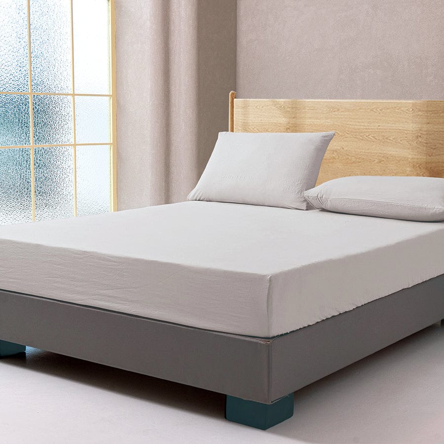 Super Soft Cloud Gray Fitted Sheet - Image 2