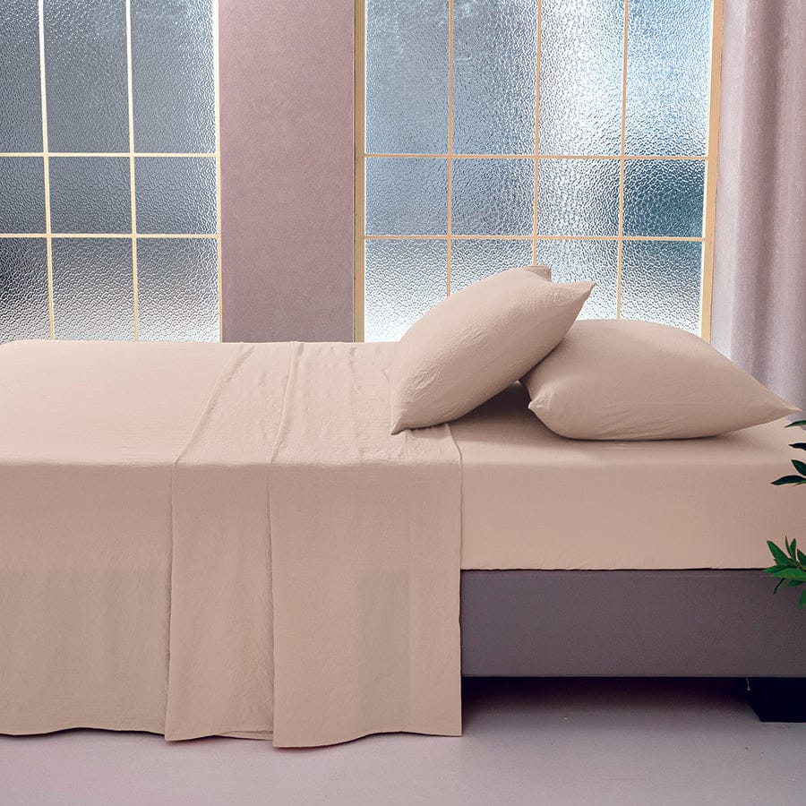 Super Soft Oat 4pc Flat Sheet Set - Image 4