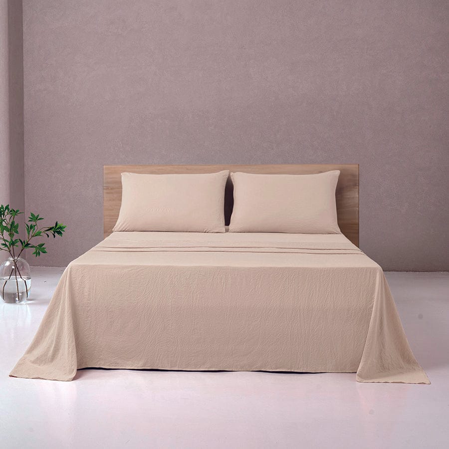 Super Soft Oat 4pc Flat Sheet Set - Image 5