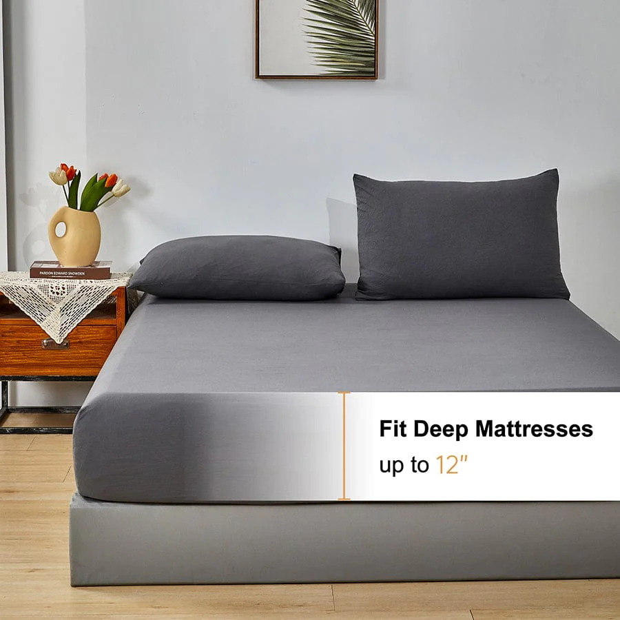 Super Soft Pewter 4pc Sheet Set - Image 13