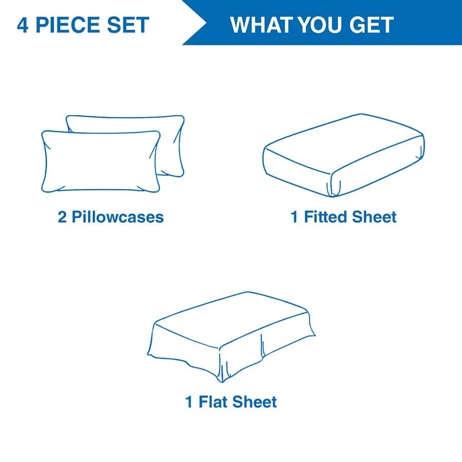 Super Soft Pewter 4pc Sheet Set - Image 14