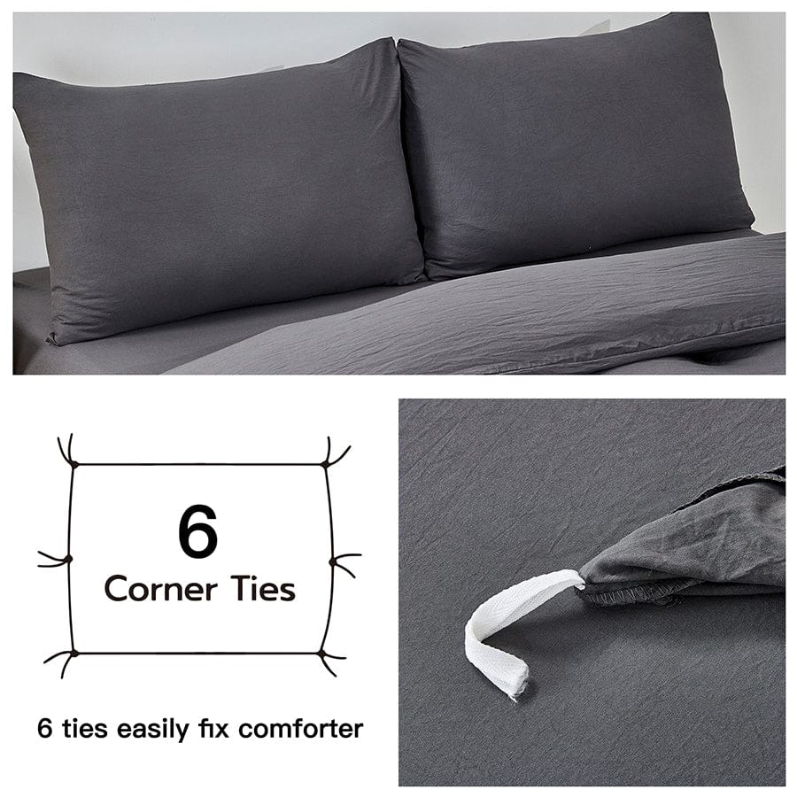 Super Soft Pewter Duvet Cover - Image 5