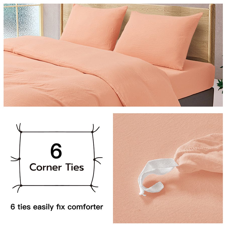 Super Soft Pink Sand Duvet Cover - Image 5