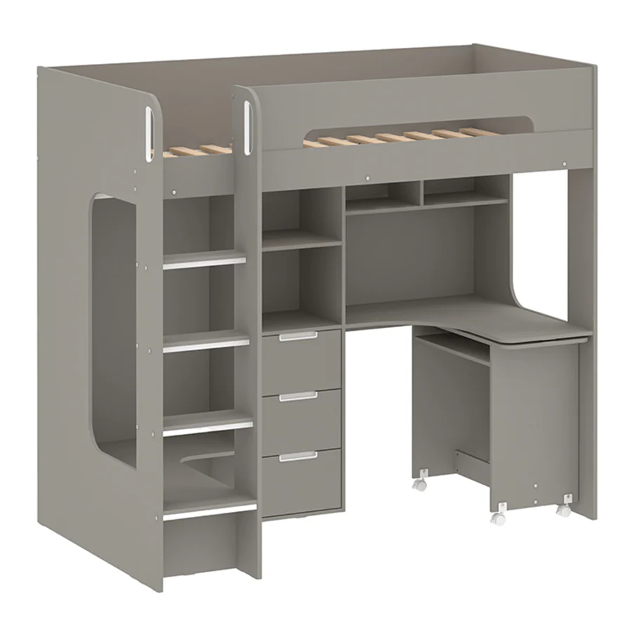 Terrie Loft Bed with Desk