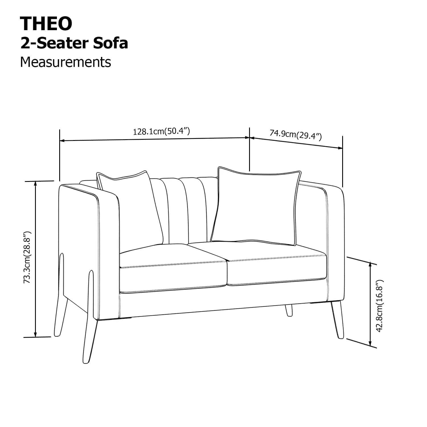 Theo 2 Seater Sofa - Image 24