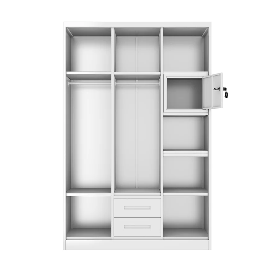 Theodore 3 Door Metal Wardrobe - Image 12