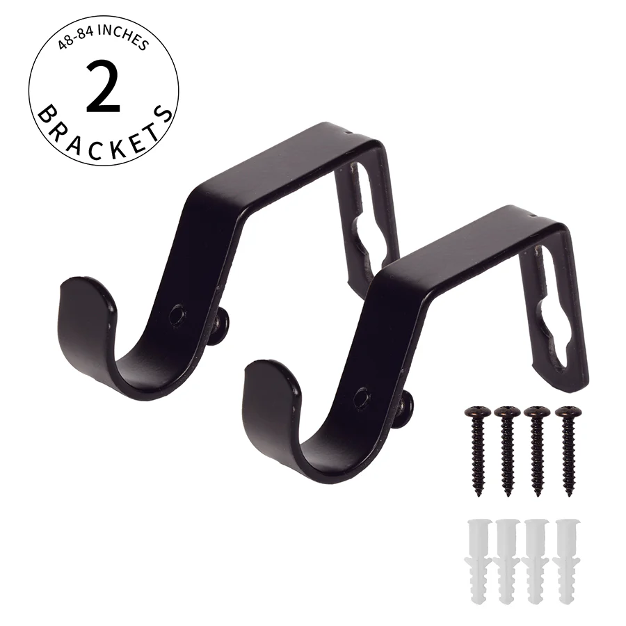 Thia Heavy-duty Black Curtain Rod - Image 8