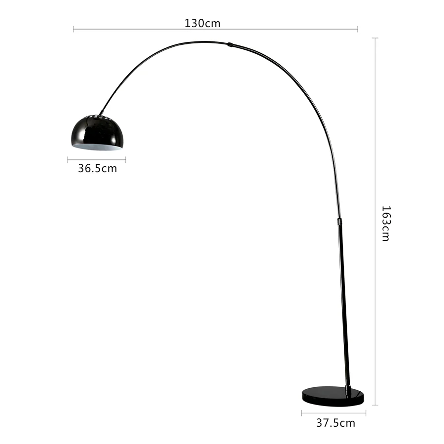 Tomila Metal Arc Floor Lamp - Image 4
