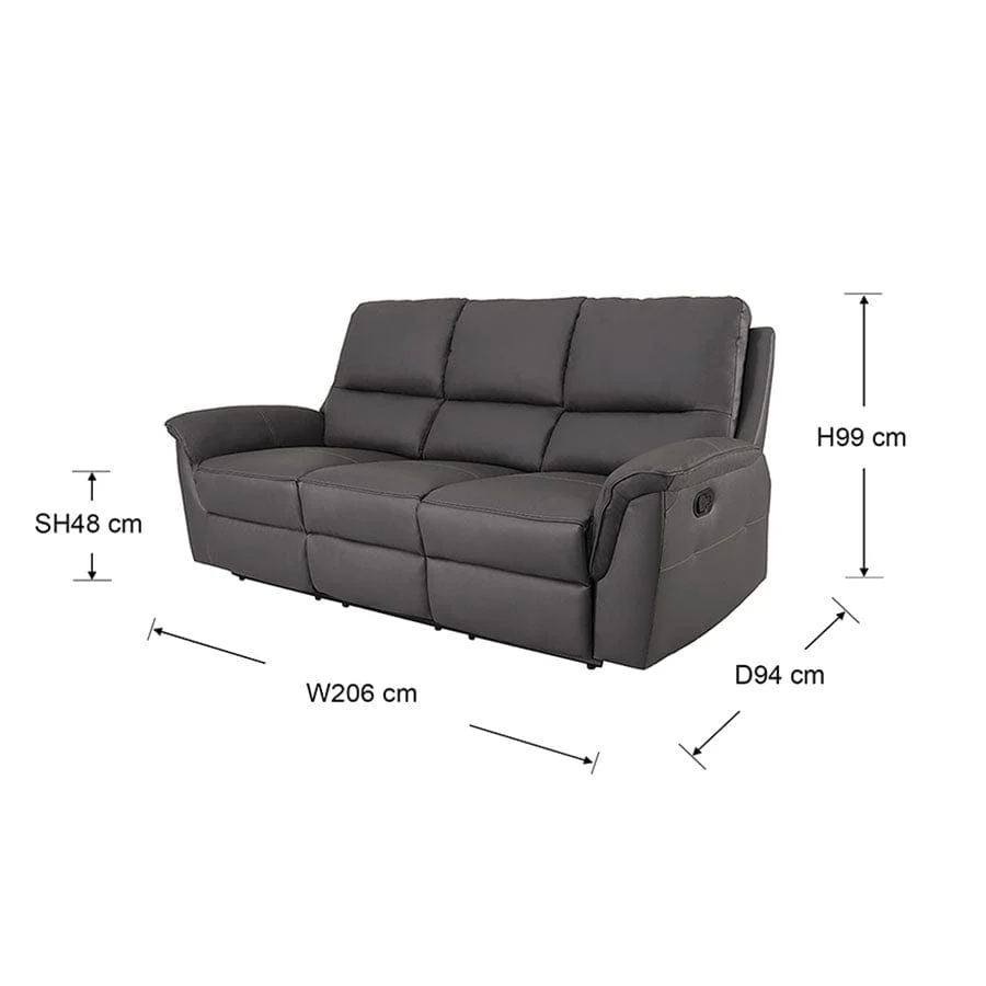 Vanessa 3 Seater Recliner Sofa - Image 14