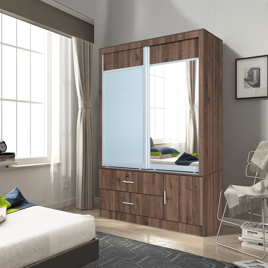Vania 120 cm Sliding Wardrobe - Image 13