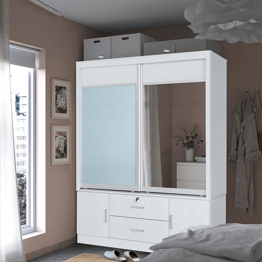 Vania 147 cm Sliding Wardrobe - Image 12