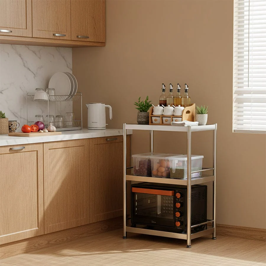 Weston 60 SS 3 Tier Metal Rack - Image 2