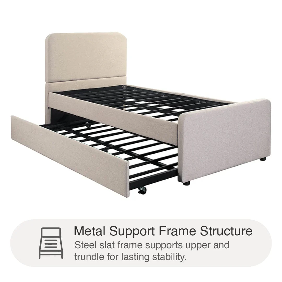 Wilton Beige Bed - Image 20