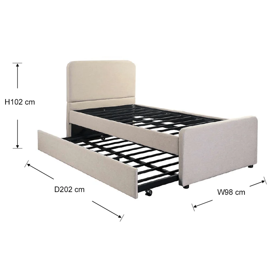 Wilton Beige Bed - Image 26