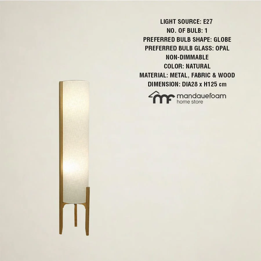 Yago Wood Floor Lamp - Image 8