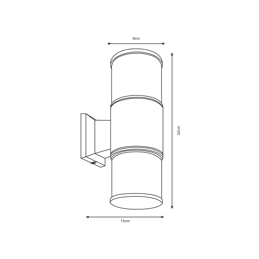 Yella  Outdoor Wall Lamp Double Light - Image 4