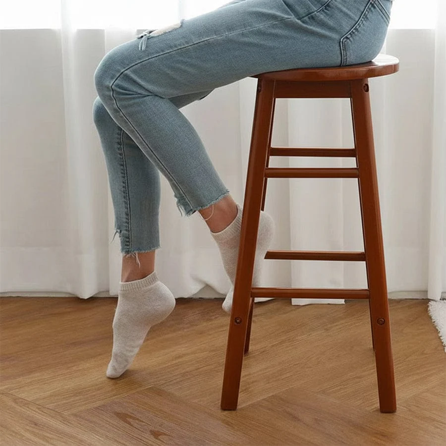 Yoona Round Wooden Bar Stool - Image 16
