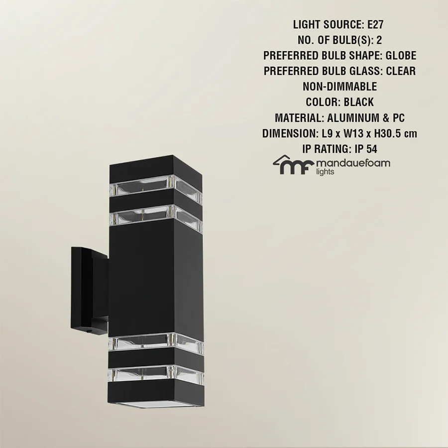 Yuliy Outdoor Wall Lamp Double Light - Image 3