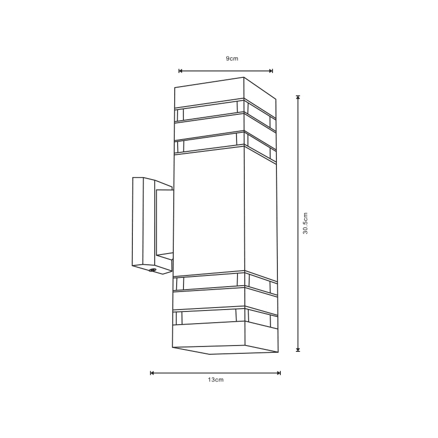 Yuliy Outdoor Wall Lamp Double Light - Image 4