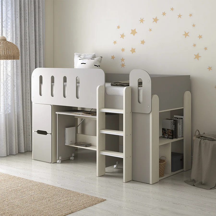 Zella Loft Bedset with Desk - Image 2